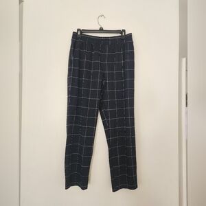 A New Day High-Rise Skinny Ankle Pants Navy Plaid Size Small